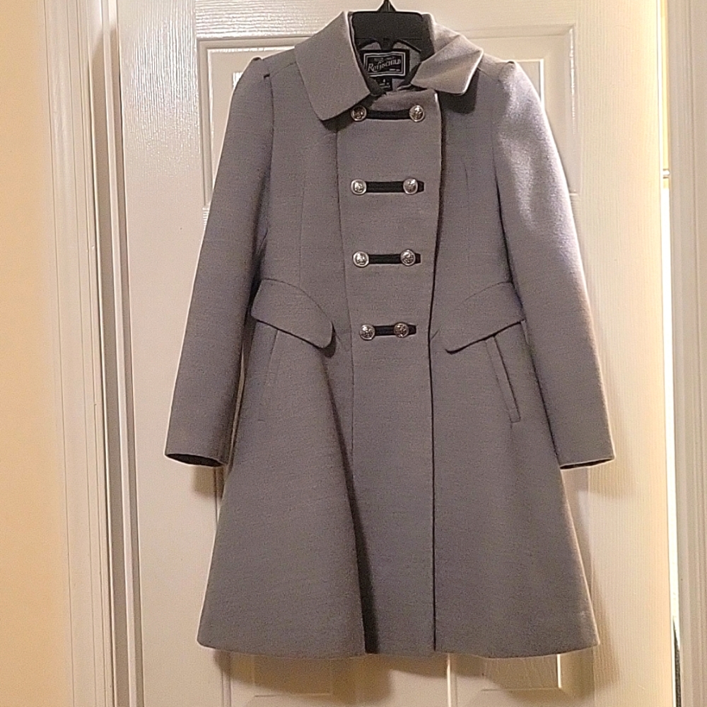 Rothschild Gray Wool Kids Coat